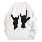 Graphic Hands Harajuku Hip-Hop Knited Sweater
